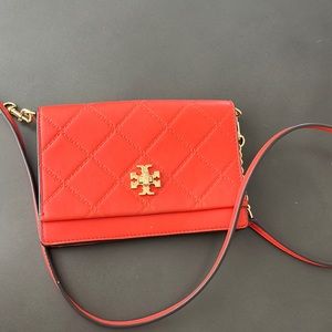 Tory Burch bright orange mini bag
